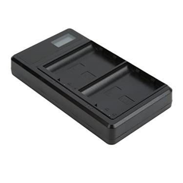 Imagem de Carregador de bateria EN-EL15 com visor LCD USB Tipo-C Carregador de canal duplo para bateria EN-EL15
