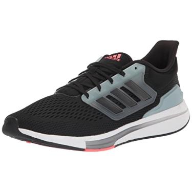 Imagem de adidas Tênis masculino Eq21 Run, Core Black/Carbon/Magic Grey, 41