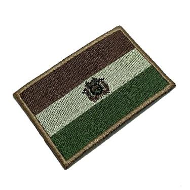 Imagem de BP0029T03 Bandeira Bolívia Patch Bordado Termo Adesivo