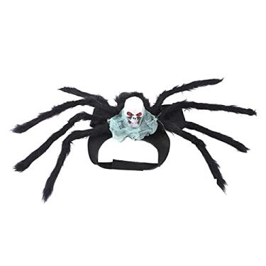 Imagem de Pet Spider Chest Back Small Cats and Dogs Skeleton Spider Pet Halloween Costumes Gatos e cães Halloween Pet Fantasias