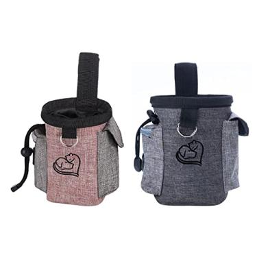 Imagem de PetPhindU Bolsa para cães 2 peças Bolsa para treinamento de cães Bolsa para petiscos para cães Bolsa de cocô embutida Dispenser Bolsa para cães para caminhada Bolsa de treinamento para cães para petiscos Bolsa de treinamento para cães