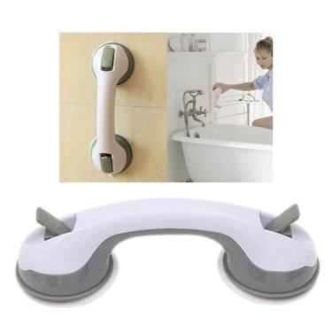 Imagem de Barra Alça de Apoio Segurança Com Ventosa Multiuso Corrimão Portatil Idosos Deficientes Banheiro Portas Varanda