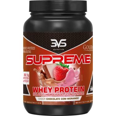 Imagem de 3VS Nutrition Whey Protein 3W Supreme 900g Gourmet Sabor Morango/Chocolate