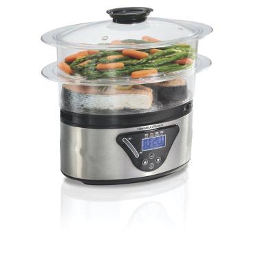 Imagem de Panela De Vapor Elétrica Hamilton Beach 800W 5,2L Timer 127V