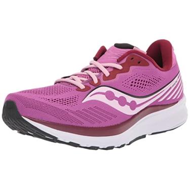 Imagem de Saucony Tênis de corrida feminino Ride 14, Razzle/Fairytale, 43, Razzle/Fairytale