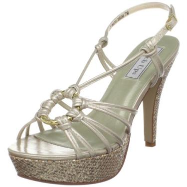 Imagem de Touch Ups Sandália plataforma feminina Cassidy, Glitter champanhe, 41