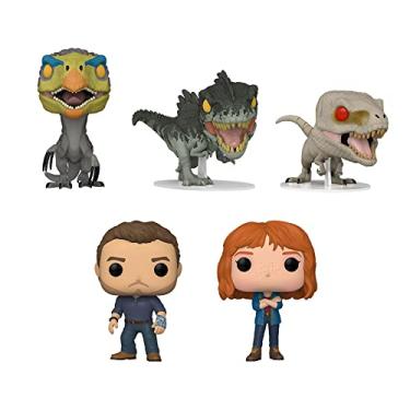Imagem de Funko Pop! Jurassic World Dominion - Set of 5 - Set 1: Claire Dearing, Owen Grady, Therizinosaurus, Giganotosaurus, Atrociraptor (Ghost)
