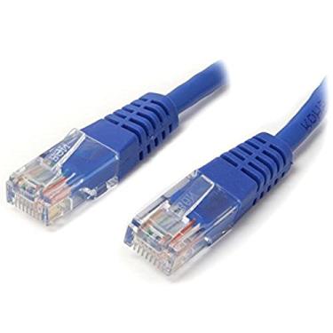 Imagem de StarTech. Cabo de patch Cat5e de 10,6 m com conectores RJ45 moldados – Azul – Cabo de patch Ethernet Cat5e – 10,6 m UTP Cat 5e (M45PATCH35BL)