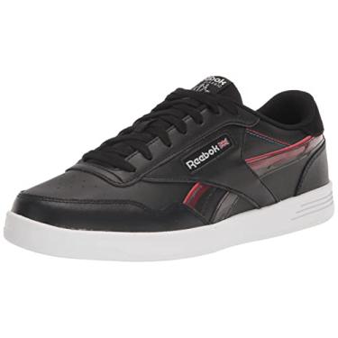Imagem de Reebok Tênis masculino Club MEMT, Preto/branco/vermelho vetor, 8