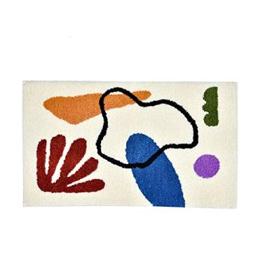 Imagem de SHENGANG Tapete Absorvente Tabuleiro de Banheiro Almofada de Chão Sala de Estar Tapete de Pé para Casa Tapete de banho antiderrapante Lavável à Máquina, 4,40x60cm