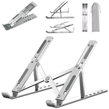 Imagem de Suporte Para Notebook Ajustável Em Alumínio Weemsbox Ergonômico Ajustável Portátil Metal