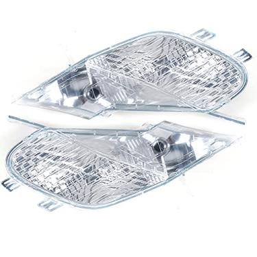 Imagem de JESYMBX 1 par de pisca-pisca de seta no canto do para-choque dianteiro esquerdo e direito (motorista e passageiro) para Porsche Cayenne 2003 2004 2005 2006 Direita