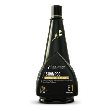 Imagem de Shampoo Extrato Folha De Mandioca 1,5L Fortalecedor Restauração Nutriç