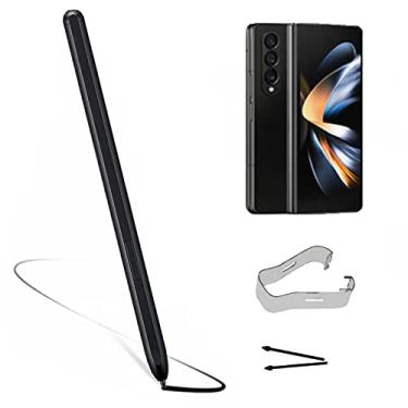 Imagem de Para Galaxy Z Fold 3 Edition Stylus caneta de reposição apenas para eletrônicos Galaxy Z Fold 3 5G Totch Stylus + pontas/pontas de substituição (S Pen/Preto)