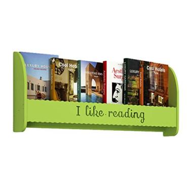 Imagem de KIZQYN Estante de livros montada na parede Prateleiras de parede multiuso para armazenamento de CD DVD de livro e estante de exibição (cor: branco, tamanho: 80cm)