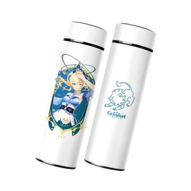 Imagem de Jean Garrafa de água térmica, Genshin Impact Sports Garrafa de bebida isolada fofa para casa Escola Viagem ao ar livre