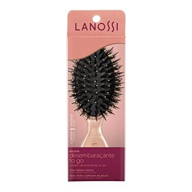 Imagem de Escova de Cabelo Mini Rosé Gold, Lanossi Beauty & Care, Escova de Cabelo Mini Rosé Gold LS0021, Rosé Metalizado
