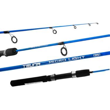 Imagem de Vara Pesca Leve Molinete Tsuna Micro Light 1,35m 2-8 Lbs Fibra de Vidro