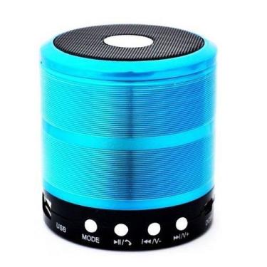 Imagem de Caixa de Som Bluetooth Mini Speaker Space Line WS-887 AZUL