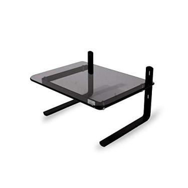Imagem de Suporte Para Monitor Preto/Vidro Fumê Home Office Reliza