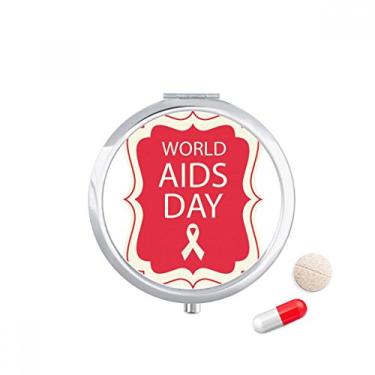 Imagem de Red Ribbon 1 de dezembro, caixa de armazenamento de medicamentos, caixa de armazenamento de medicamentos