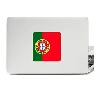 Imagem de Adesivo de vinil para laptop com bandeira nacional de Portugal da Europa