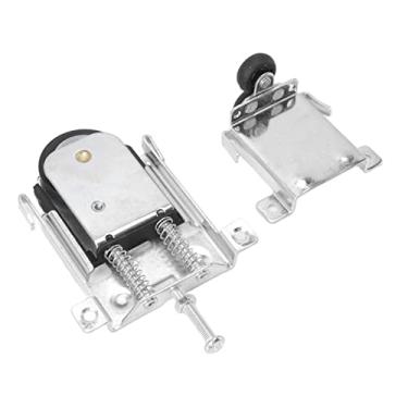 Imagem de Substituição da Polia do Guarda-roupa, Excelente Efeito de Mola Anti-desengate do Trilho do Guarda-roupa Instalação Exposta Estrutura de Ferro Galvanizado para Portas de Armário (Pequeno)