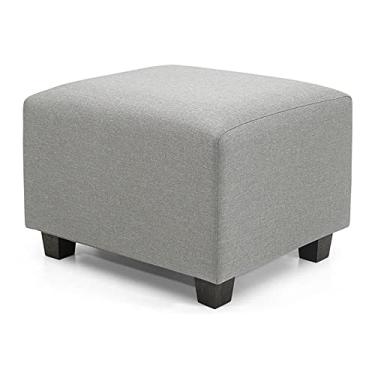 Imagem de Puff Herval Clean, Linho Cinza, Retangular, 58 cm