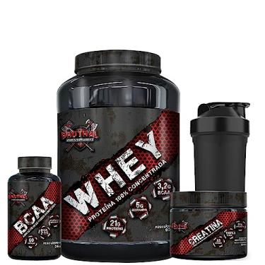 Imagem de KIT BRUTHAL WHEY 100% -BAUNILHA- + CREATINA + BCAA BRUTHAL SUPPLEMENTS