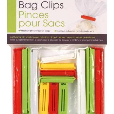 Imagem de 13 peças de selador de clipes de bolsa, tamanho de cupom, as cores podem variar