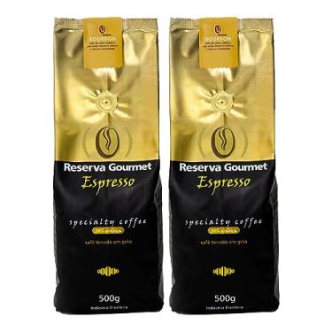 Imagem de Kit Café Especial em Grãos, Bourbon Amarelo Reserva Gourmet, 2 Pct de 500g, Torra Fresca, Direto da Fazenda