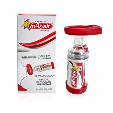 Imagem de Espaçador Com Máscara Para Inalação Infantil Para Medicamento Aerosol Bi-valvulado