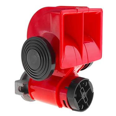 Imagem de Buzina de ar super alta universal 12 V Auto Twin Dual Tone Compact Air Horns Kits Super Alto Carro Caminhão Caminhão SUV RV Trem Caravana Barco Kit de buzinas de trem de tom duplo