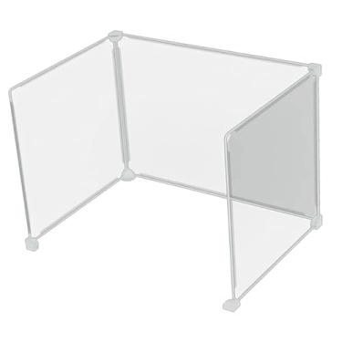 Imagem de PLAFOPE 3Pcs Divisória Transparente Escudo De Plástico Divisórias De Mesa Divisórias De Plástico Escudo De Mesa Transparente Tela De Respingos De Óleo Painel De Plástico Placa De Proteção