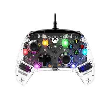 Imagem de HyperX Clutch Gladiate RGB – Wired Controller, Officially Licensed by Xbox, Programmable RGB Lighting, Dual Trigger Locks, Programmable Buttons, Dual Rumble Motors, Clear