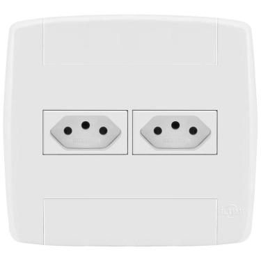 Imagem de Conjunto 1 Tomada 10A + 1 Tomada 20A 4X4 - Ilumi Lev - 87042