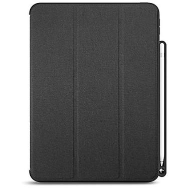 Imagem de Capa LUVVITT para iPad Pro 11 2018 capa frontal e traseira de corpo inteiro com suporte de lápis para Apple iPad 11 polegadas – preto mesclado