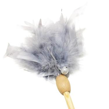 Imagem de Brinquedo interativo varinha gato gatinho pena falsa apanhador de brinquedo varinha provocadora gato