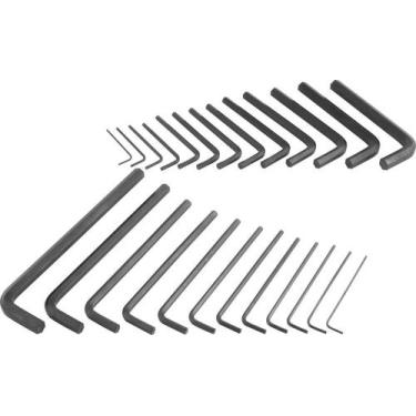 Imagem de Jogo Chave Hexagonal Allen Combinado 1,5-10,0mm 1/16-3/8" Tipo L Curta