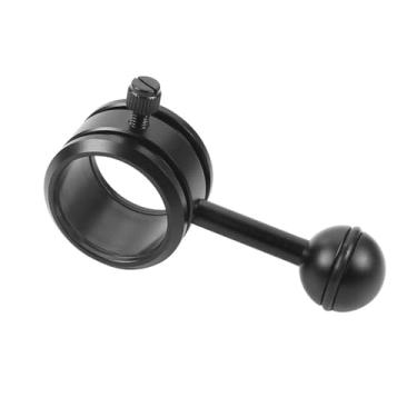 Imagem de WANSUPYIN Clipe de lanterna de mergulho com clipe de cabeça esférica de 2,5 cm, suporte adaptador de clipe fixo para câmera de ação e mergulho leve