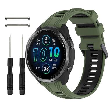 Imagem de Pulseira de substituição para relógio Garmin Forerunner 945/935, pulseira de silicone macio para Garmin Forerunner 935 Running GPS, pulseira para relógio Garmin 945 feminino e masculino