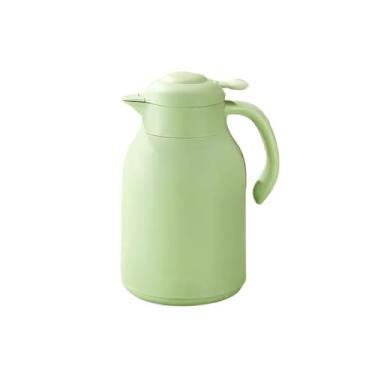 Imagem de Forro de vidro térmico térmico de café térmico doméstico aquecedor de água de grande capacidade escritório portátil térmica dormitório garrafa de água quente térmica a vácuo (cor: verde)
