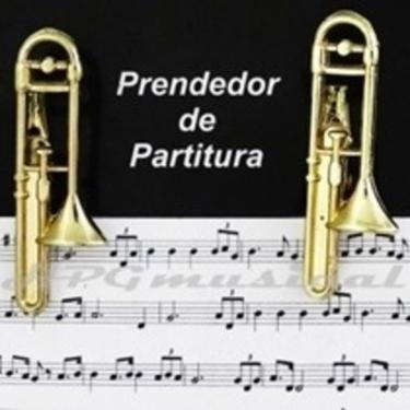 Imagem de Prendedor De Partitura Clipets - Trombone