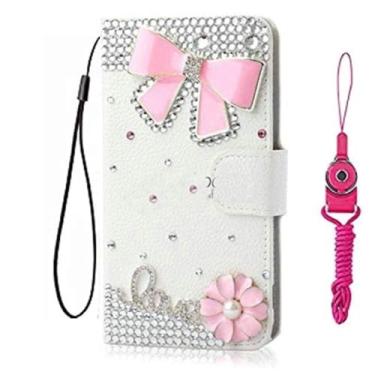 Imagem de Capa protetora para Motorola Moto Edge 50 Fusion, carteira de couro brilhante feita à mão, alça de pescoço, suporte, fecho magnético, para Motorola Edge 50 Fusion (tamanho 29)