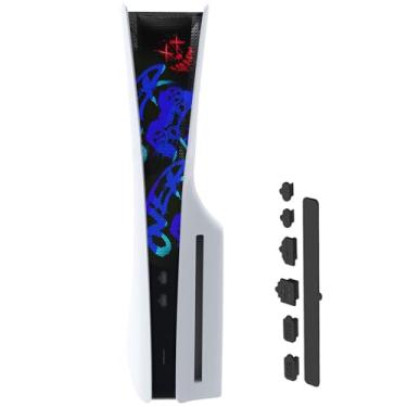 Imagem de Malha de cobertura contra poeira com plugue contra poeira para PS5 Slim, barreira de radiador PS5 Slim, filtro de poeira para pêlos de animais de estimação, acessórios para PS5 Slim (PVC-D)