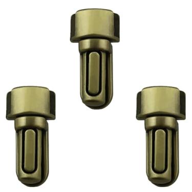 Imagem de XGNG 4 peças, bronze, prática, trava, língua, trava, trava, fecho, fecho, bolsa de bloqueio de polegar, ferragens, trava de encaixe em forma de vara, trava de língua de pato para caixa, bolsa de couro