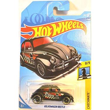 Imagem de Hot Wheels 2018 50th Anniversary Checkmate Volkswagen Beetle (Pawn) 262/365, Black