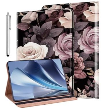 Imagem de ALILANG Capa para iPad 10,2 polegadas 9ª/8ª/7ª geração (2021/2020/2019), iPad Air 3ª geração 10,5 polegadas 2019/iPad Pro 10,5 polegadas 2017 com Stylus, capa dobrável para iPad 9ª geração - rosa