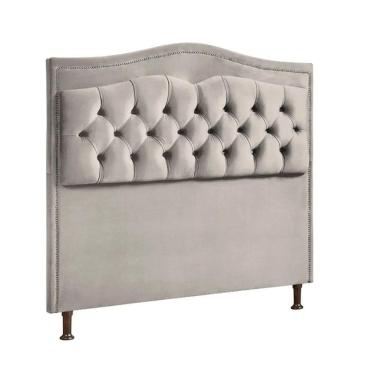 Imagem de Cabeceira Estofada Holanda 1,60 2.0 Queen Shop Das Cabeceira Bege Marfim