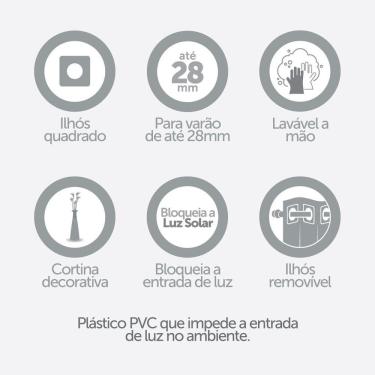 Imagem de Cortina Blackout PVC 2,80m x 2,30m - Controle e Privacidade